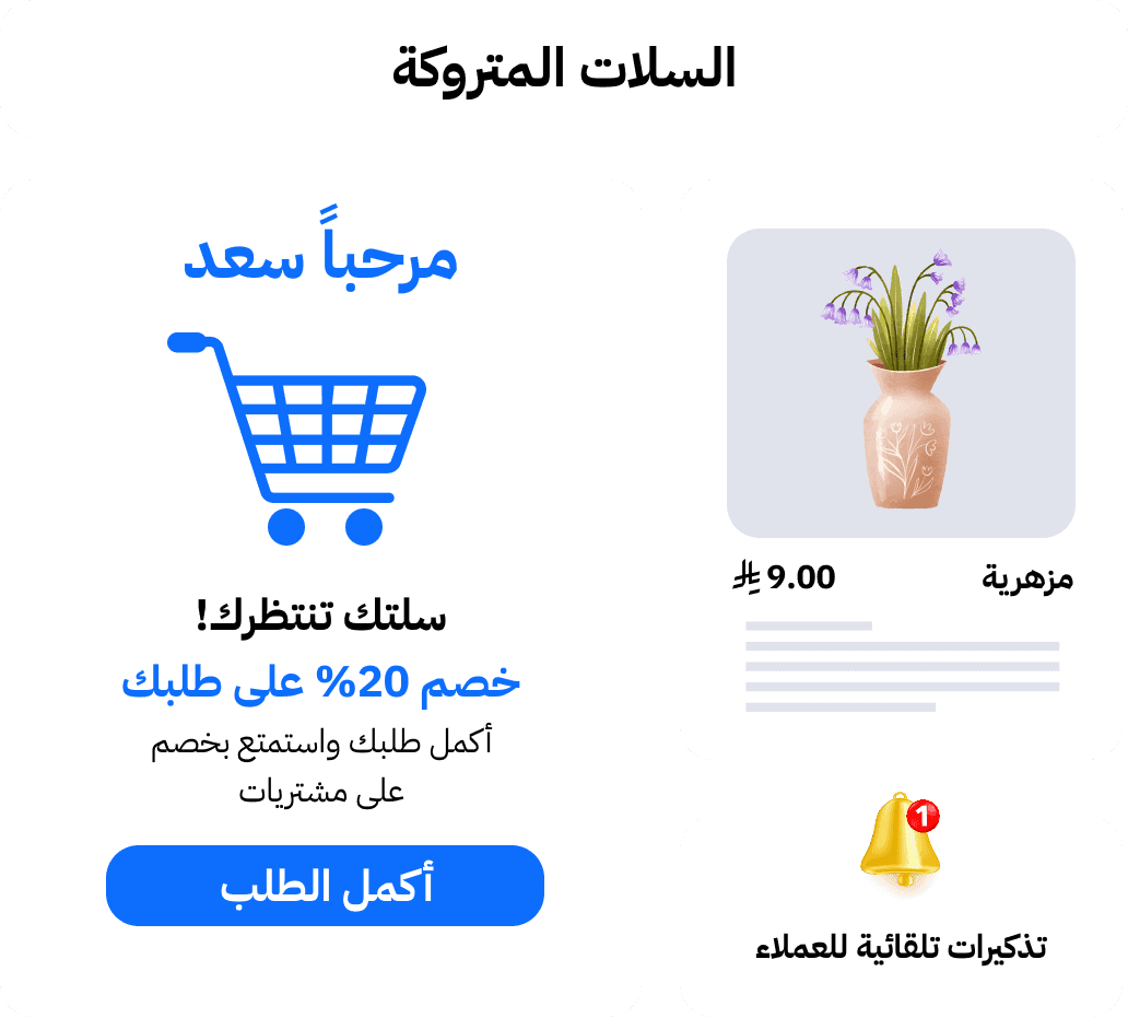 إعادة استهداف العملاء بالسلات المتروكة